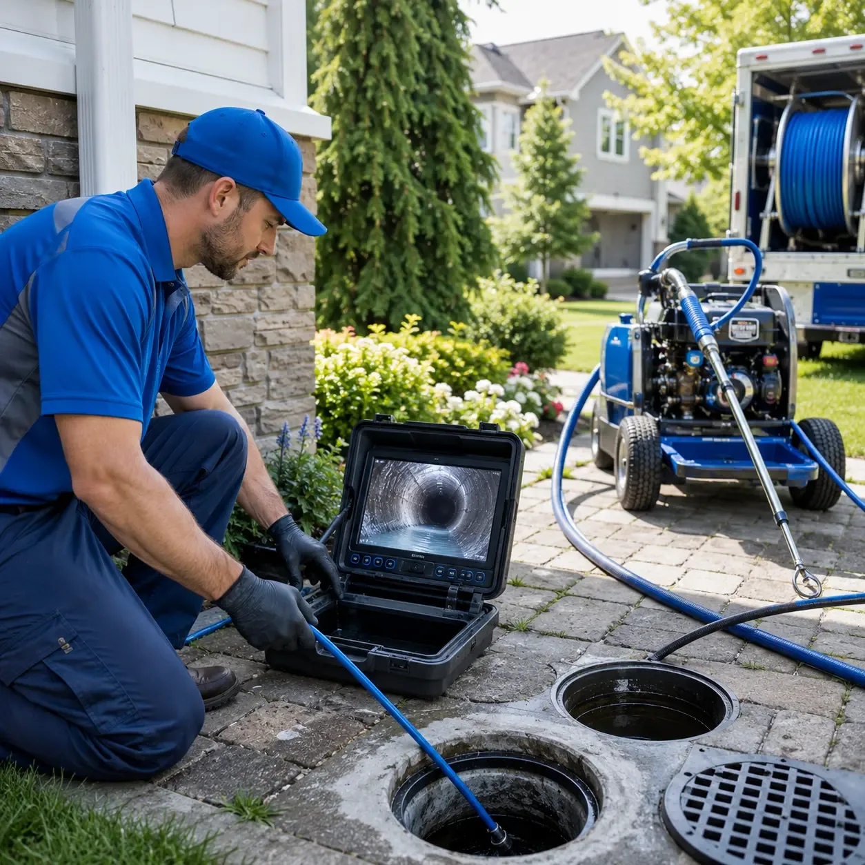 Outdoor drain cleaning professionals serving San Pierre, IN